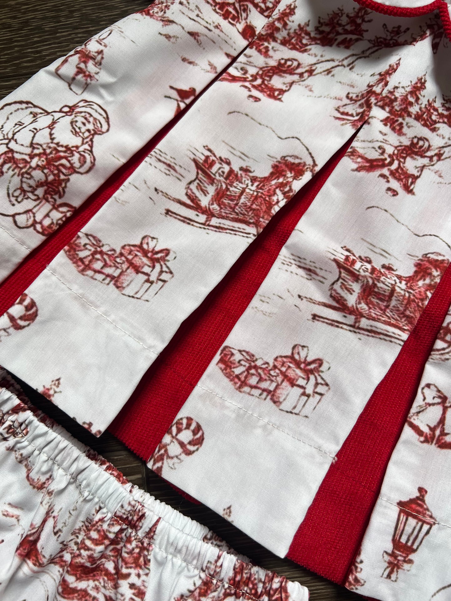 Christmas Toile Bloomer Set