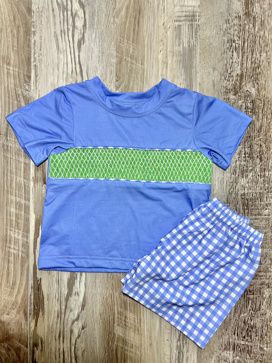 Boys Smocked Short Set