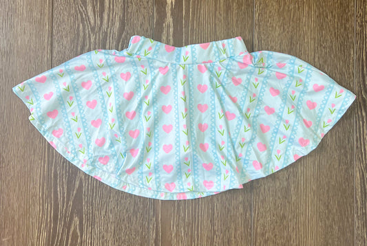 Tulips & Hearts Skort