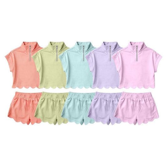 HALF ZIP SCALLOP SETS